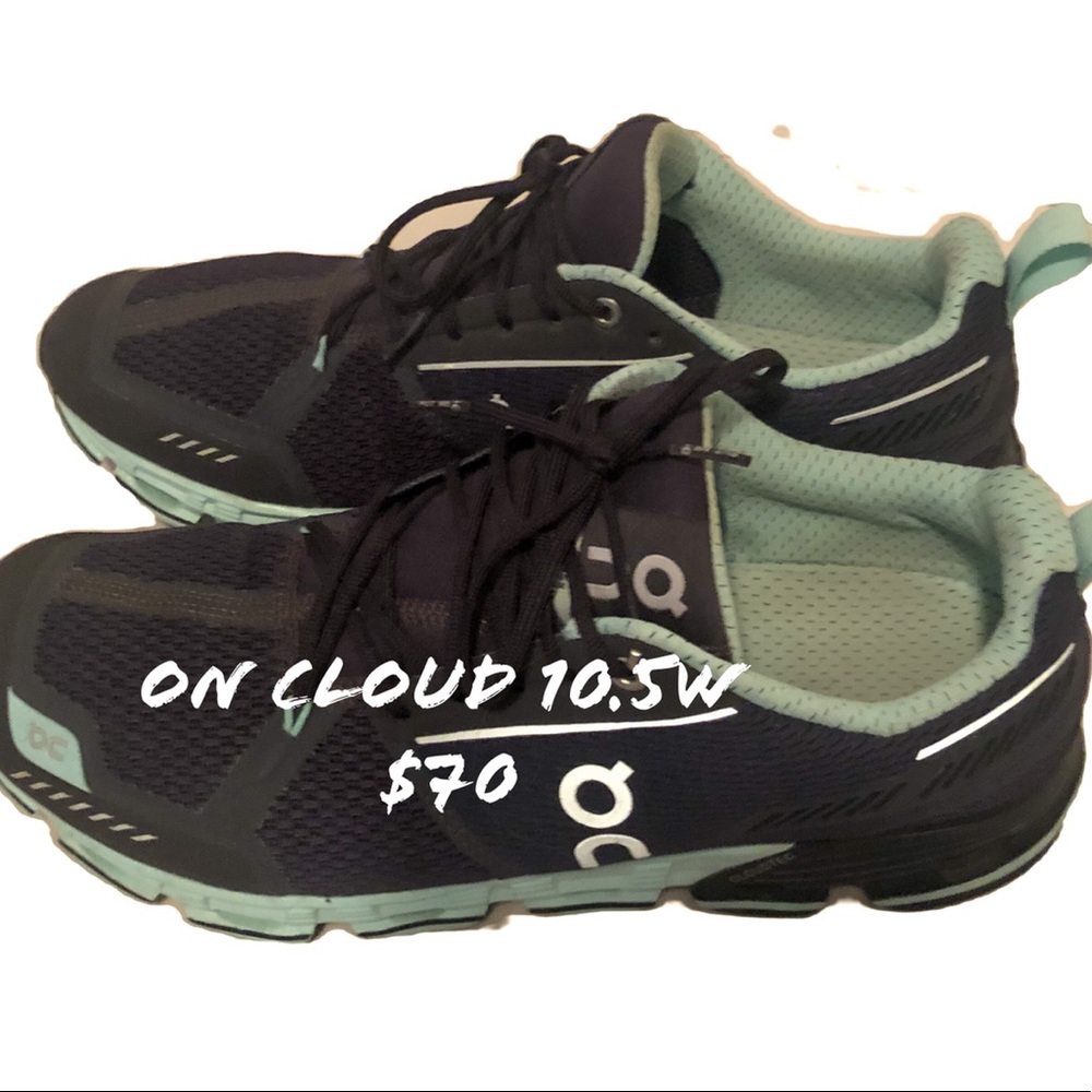 On Cloud womens size 10.5; only worn 3 or 4 times…cloudflow…excellent condition